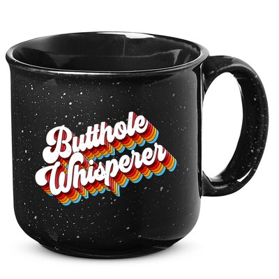 Butthole Whisperer Sarcastic Jokes Retro 15oz Campfire Ceramic Mug