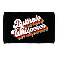 Butthole Whisperer Sarcastic Jokes Retro Microfiber Hand Towel