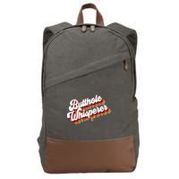 Butthole Whisperer Sarcastic Jokes Retro Cotton Canvas Backpack