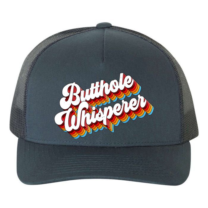 Butthole Whisperer Sarcastic Jokes Retro Yupoong Adult 5-Panel Trucker Hat