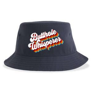 Butthole Whisperer Sarcastic Jokes Retro Sustainable Bucket Hat