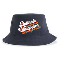 Butthole Whisperer Sarcastic Jokes Retro Sustainable Bucket Hat