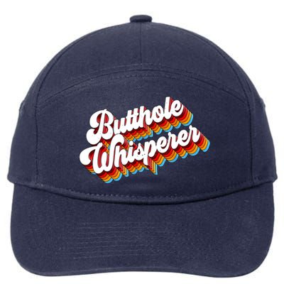 Butthole Whisperer Sarcastic Jokes Retro 7-Panel Snapback Hat