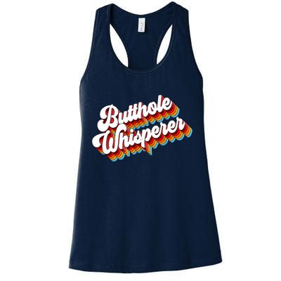 Butthole Whisperer Sarcastic Jokes Retro Womens Tank Top