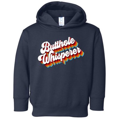 Butthole Whisperer Sarcastic Jokes Retro Toddler Hoodie