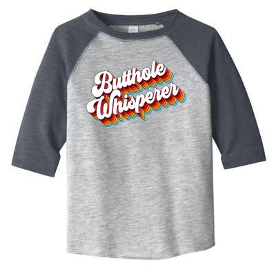 Butthole Whisperer Sarcastic Jokes Retro Toddler Fine Jersey T-Shirt