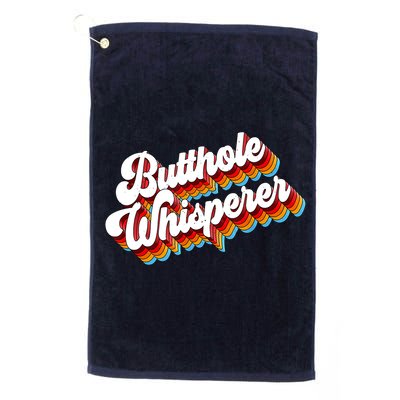 Butthole Whisperer Sarcastic Jokes Retro Golf Towel