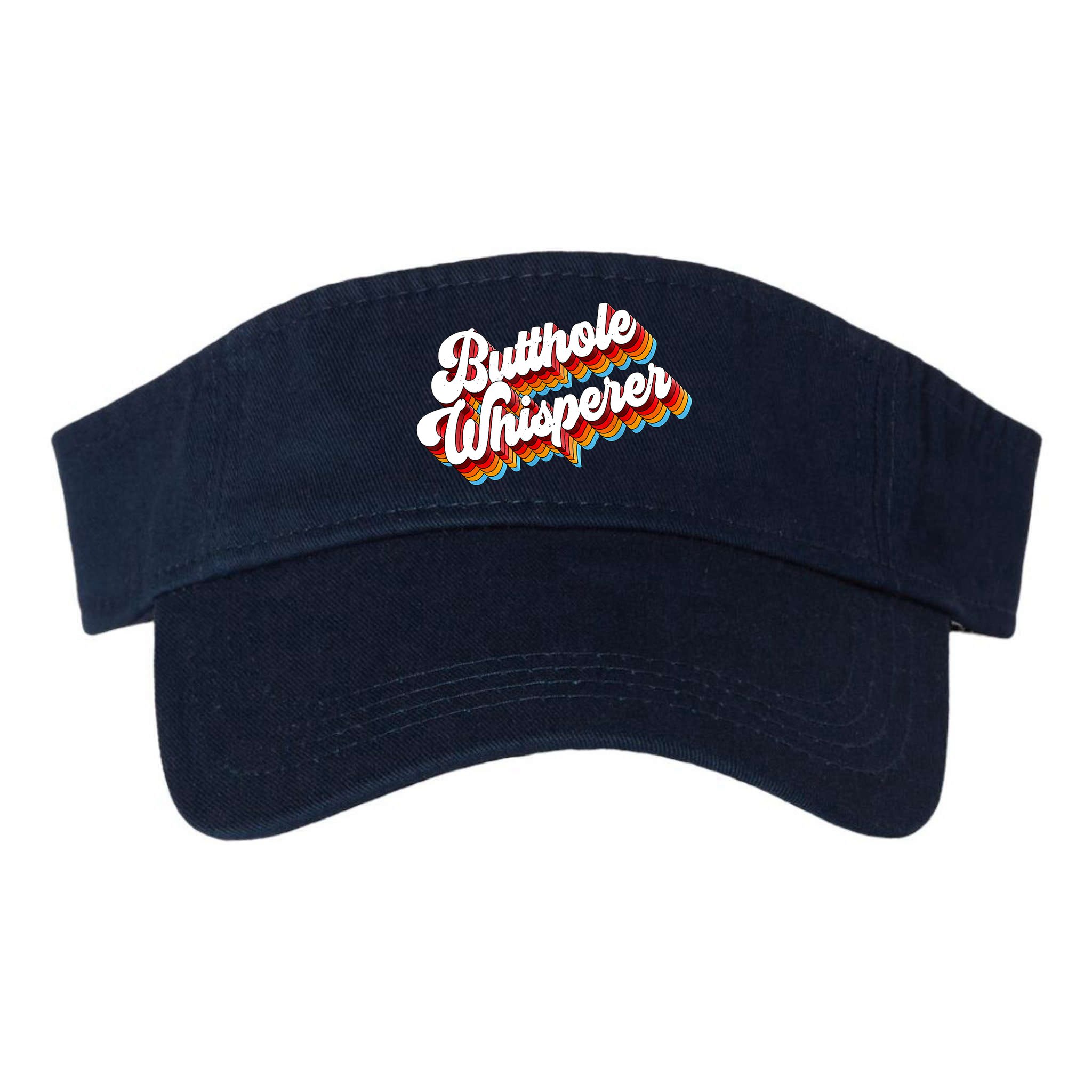 Butthole Whisperer Sarcastic Jokes Retro Visor