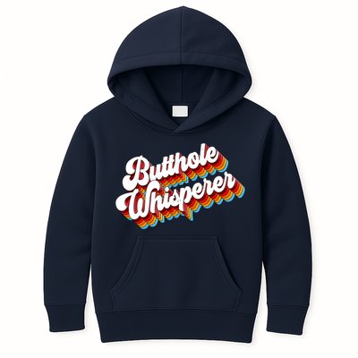Butthole Whisperer Sarcastic Jokes Retro Kids Hoodie