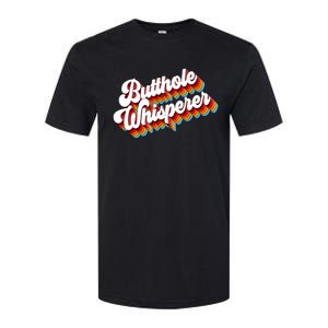 Butthole Whisperer Sarcastic Jokes Retro Softstyle® CVC T-Shirt