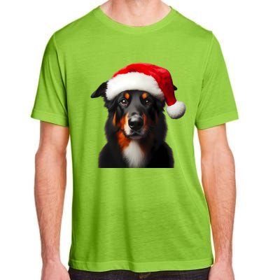 Beauceron With Santa Hat Christmas Dog Owner Lover Xmas Mom Gift Adult ChromaSoft Performance T-Shirt