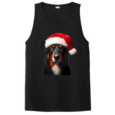 Beauceron With Santa Hat Christmas Dog Owner Lover Xmas Mom Gift PosiCharge Competitor Tank