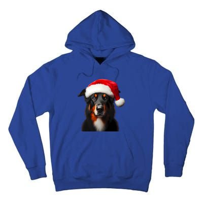 Beauceron With Santa Hat Christmas Dog Owner Lover Xmas Mom Gift Tall Hoodie