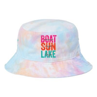 Boat Waves Sun Rays Lake Days Tie Dye Newport Bucket Hat