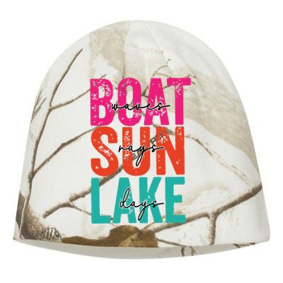 Boat Waves Sun Rays Lake Days Kati - Camo Knit Beanie