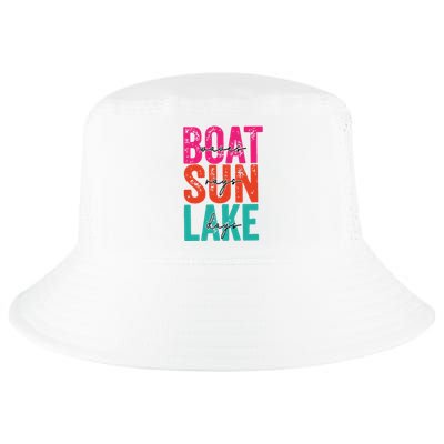 Boat Waves Sun Rays Lake Days Cool Comfort Performance Bucket Hat