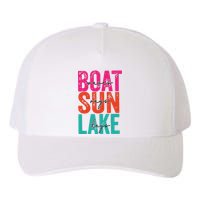 Boat Waves Sun Rays Lake Days Yupoong Adult 5-Panel Trucker Hat