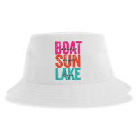 Boat Waves Sun Rays Lake Days Sustainable Bucket Hat