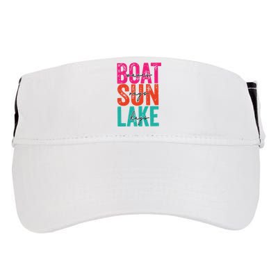 Boat Waves Sun Rays Lake Days Adult Drive Performance Visor