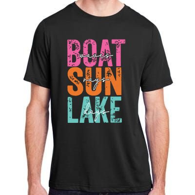 Boat Waves Sun Rays Lake Days Adult ChromaSoft Performance T-Shirt