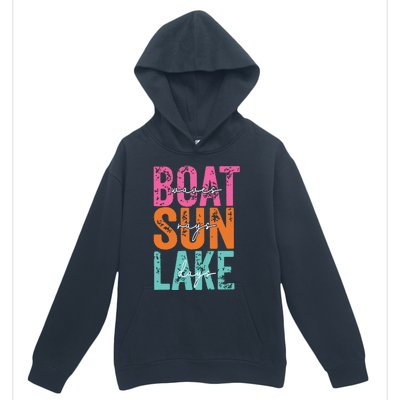 Boat Waves Sun Rays Lake Days Urban Pullover Hoodie