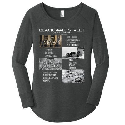 Black Wall Street African American Black History And Legacy Women's Perfect Tri Tunic Long Sleeve Shirt