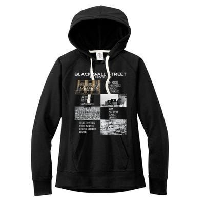 Black Wall Street African American Black History And Legacy Women's Fleece Hoodie