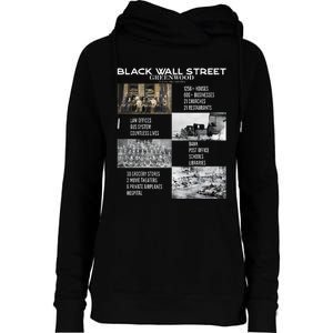 Black Wall Street African American Black History And Legacy Womens Funnel Neck Pullover Hood