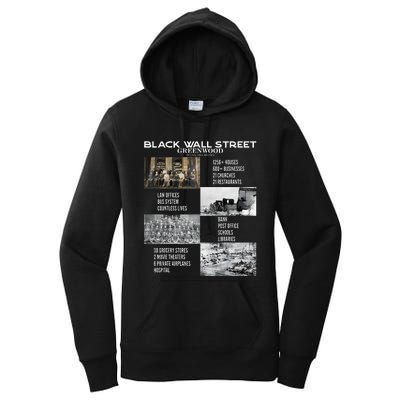 Black Wall Street African American Black History And Legacy Women's Pullover Hoodie