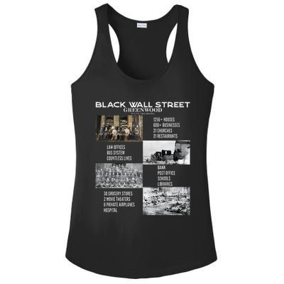 Black Wall Street African American Black History And Legacy Ladies PosiCharge Competitor Racerback Tank