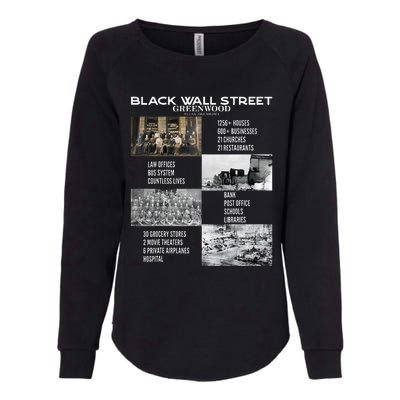 Black Wall Street African American Black History And Legacy Womens California Wash Sweatshirt