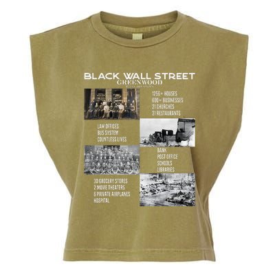 Black Wall Street African American Black History And Legacy Garment-Dyed Women's Muscle Tee