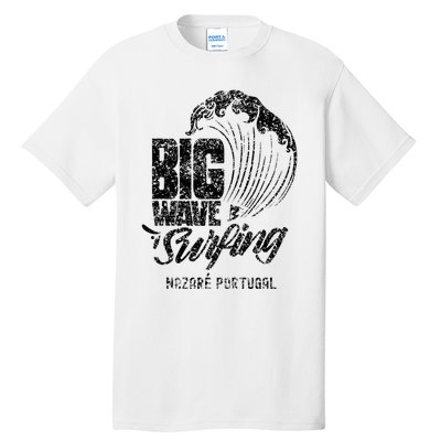 Big Wave Surfing Nazaré Portugal Surfer Surf Tall T-Shirt