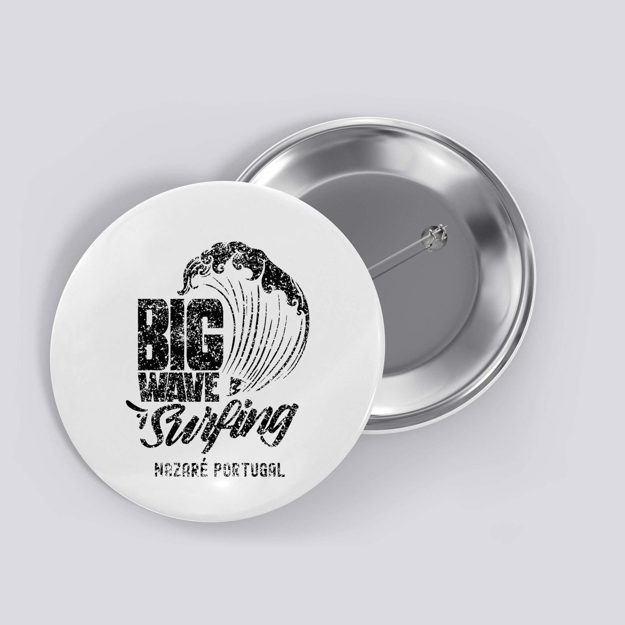 Big Wave Surfing Nazaré Portugal Surfer Surf Button