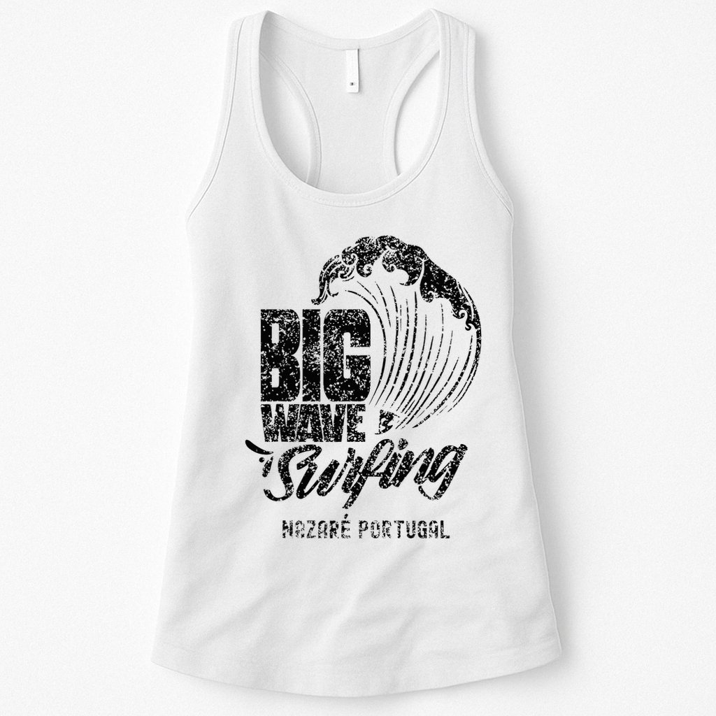 Big Wave Surfing Nazaré Portugal Surfer Surf Womens Tank Top