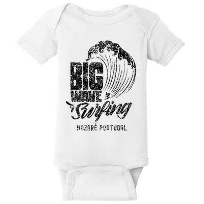 Big Wave Surfing Nazaré Portugal Surfer Surf Baby Bodysuit