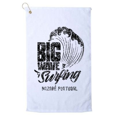 Big Wave Surfing Nazaré Portugal Surfer Surf Golf Towel