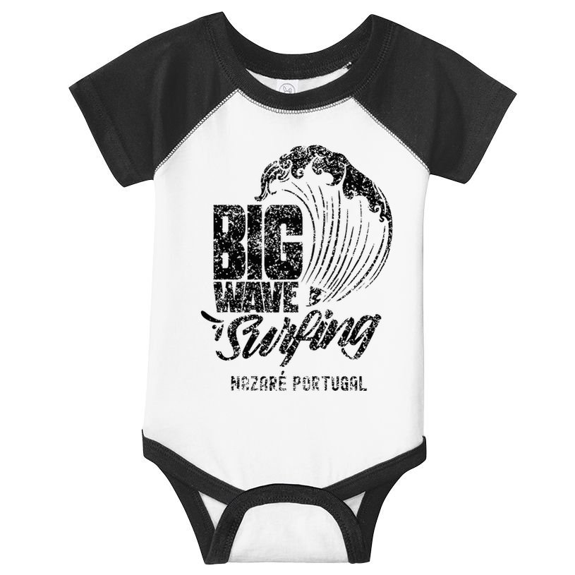 Big Wave Surfing Nazaré Portugal Surfer Surf Infant Baby Jersey Bodysuit