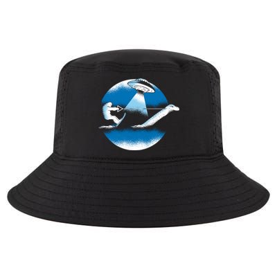 Bigfoot Water Skiing On Loch Ness Monster Alien Space Ship Gift Cool Comfort Performance Bucket Hat