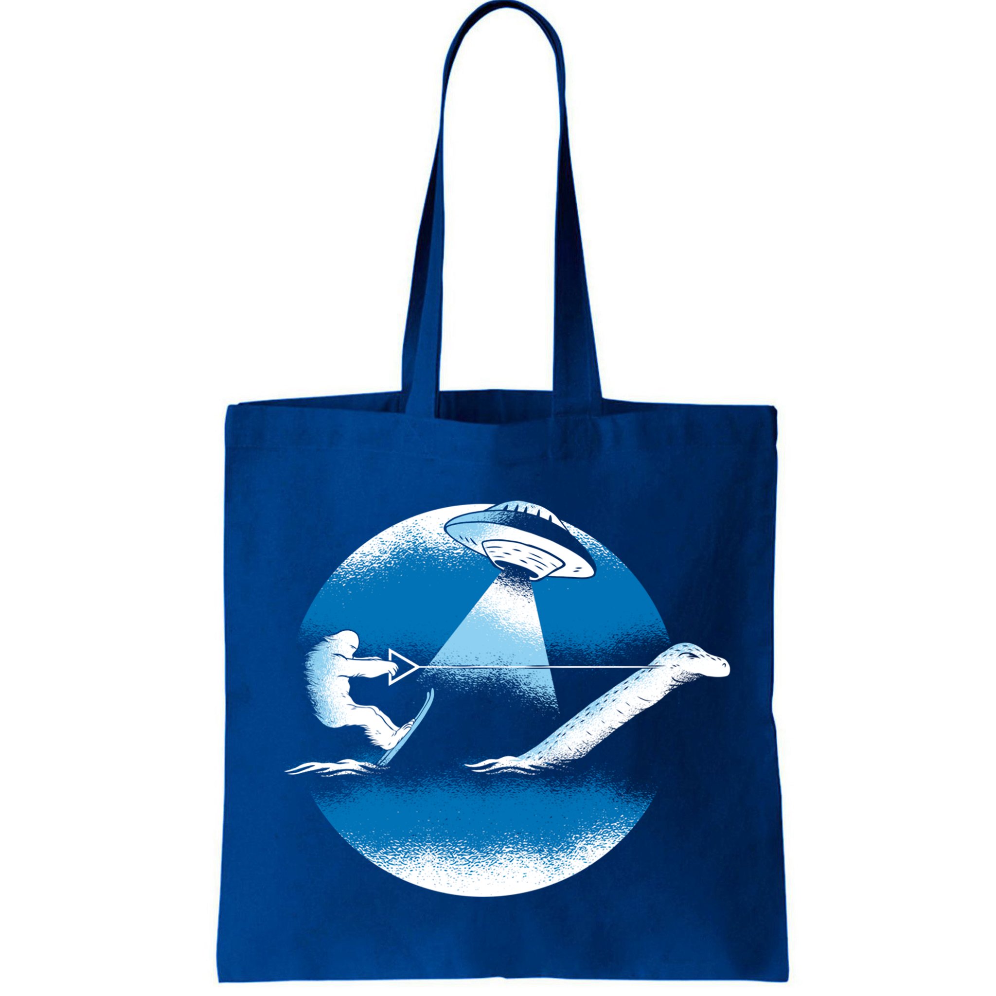 Bigfoot Water Skiing On Loch Ness Monster Alien Space Ship Gift Bag