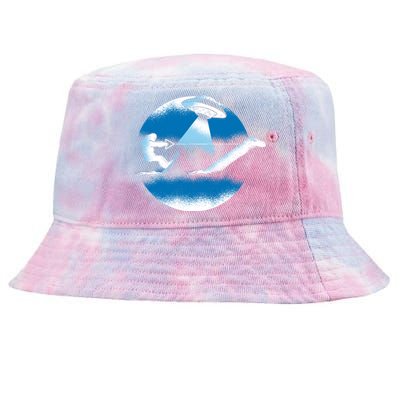 Bigfoot Water Skiing On Loch Ness Monster Alien Space Ship Gift Tie-Dyed Bucket Hat