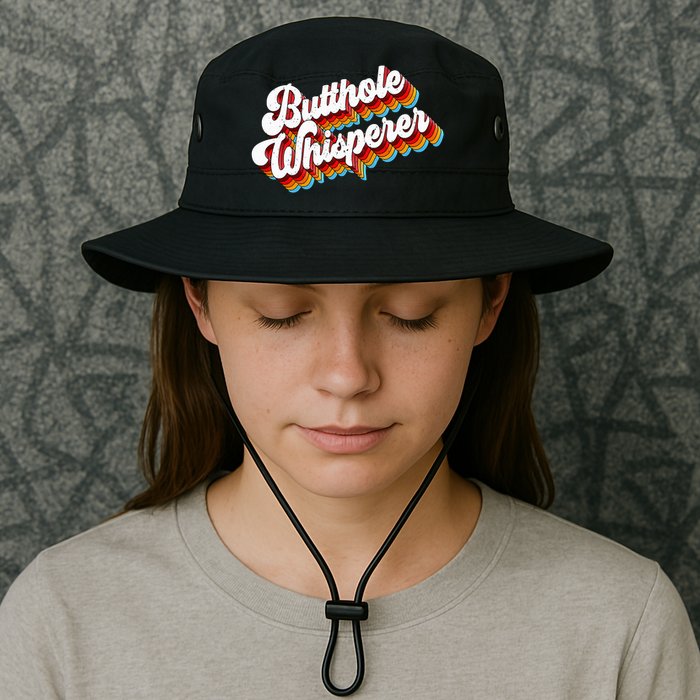 Butthole Whisperer Sarcastic Jokes Retro Bucket Hat