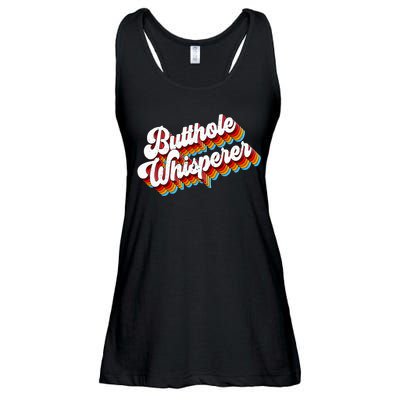 Butthole Whisperer Sarcastic Jokes Retro Ladies Essential Flowy Tank