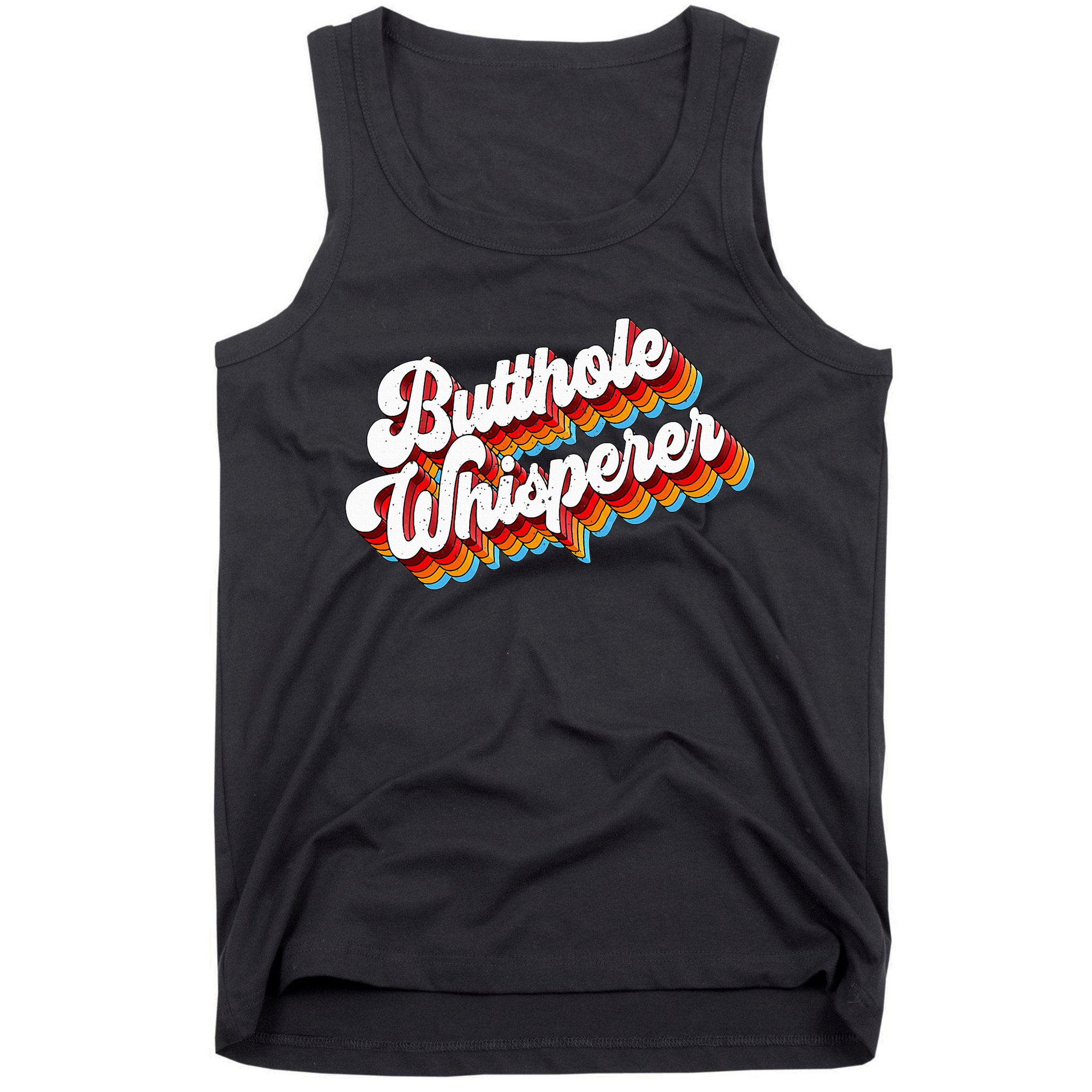 Butthole Whisperer Sarcastic Jokes Retro Tank Top