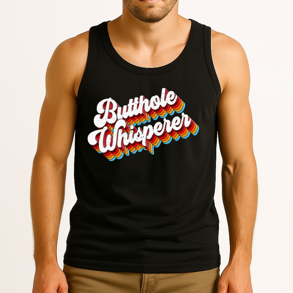 Butthole Whisperer Sarcastic Jokes Retro Tank Top