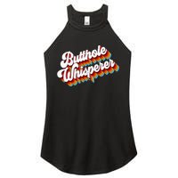 Butthole Whisperer Sarcastic Jokes Retro Women's Perfect Tri Rocker Tank