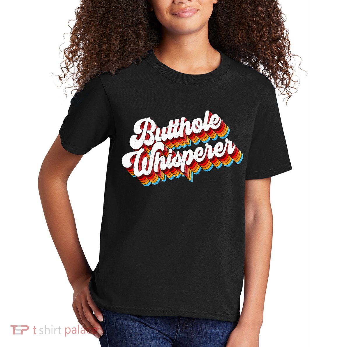 Butthole Whisperer Sarcastic Jokes Retro Kids T-Shirt