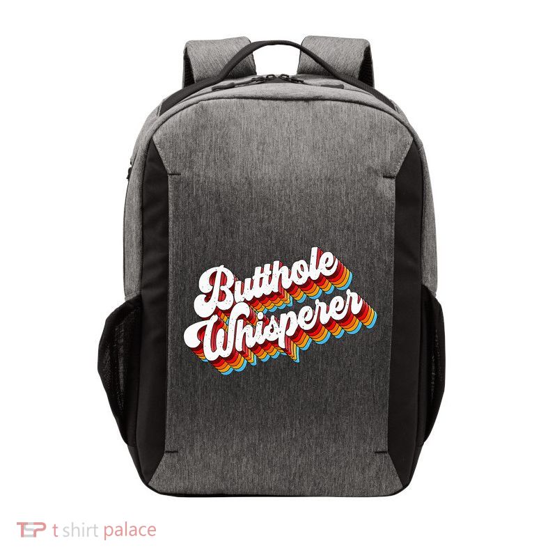 Butthole Whisperer Sarcastic Jokes Retro Vector Backpack
