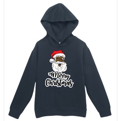 Black Winking Santa Merry Christmas African American Santa Great Gift Urban Pullover Hoodie