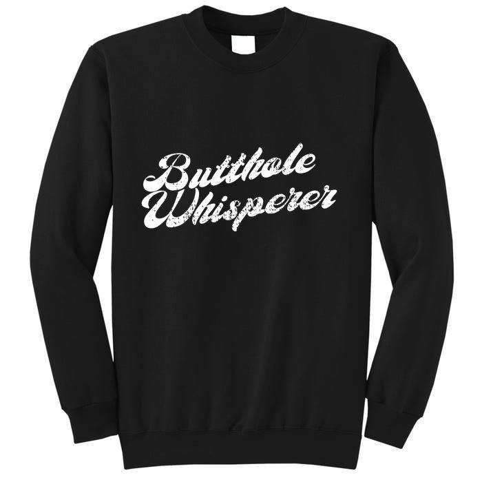 Butthole Whisperer Sarcastic Jokes Retro Funny Sweatshirt